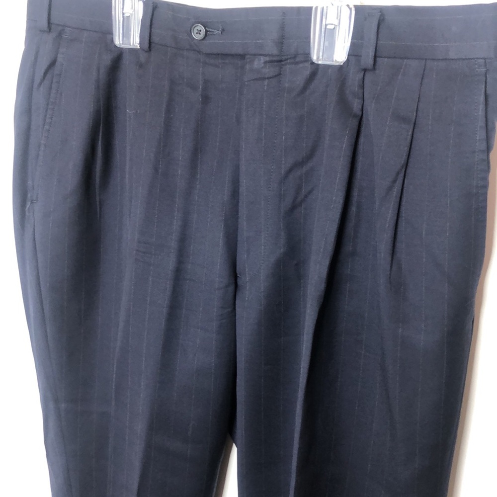 Men’s Hart Schaffner & Marx Gold Trumpeter Nordstrom Pinstripe Suit - Picture 10 of 12